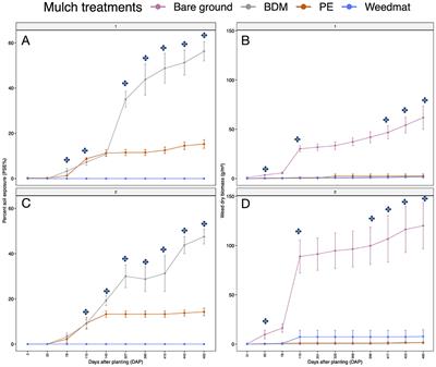 Soil-biodegradable mulch is an alternative to non-biodegradable plastic mulches in a strawberry-lettuce double-cropping system